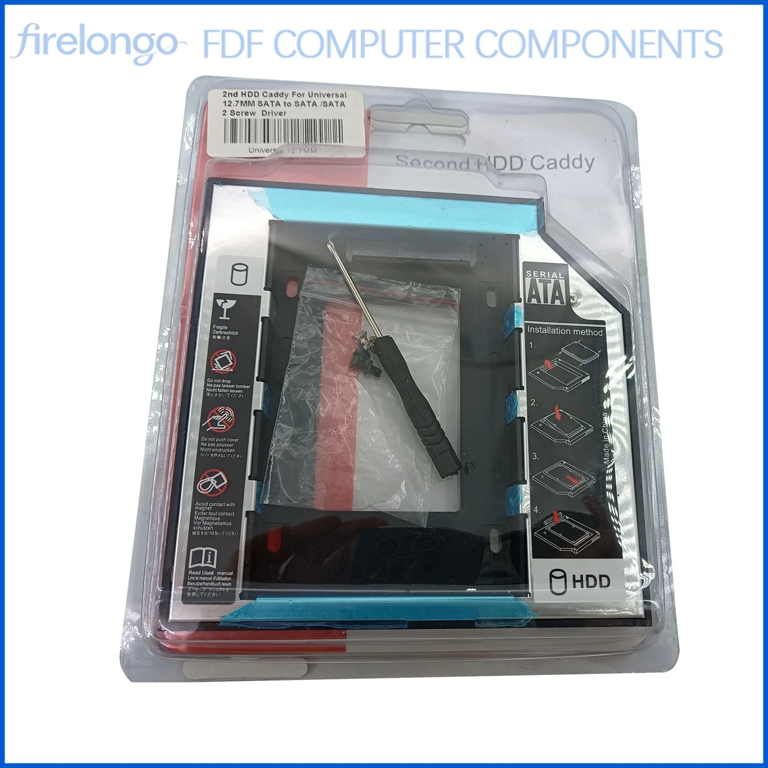 For Dell 12.7mm SATA Optical Drive to HDD Caddy for Samsung Dell Acer Universal Laptop Hard Drive Enclosure with Screwdriver
For Dell 12.7mm SATA Optical Drive to HDD Caddy for Samsung Dell Acer Universal Laptop Hard Drive Enclosure with Screwdriver