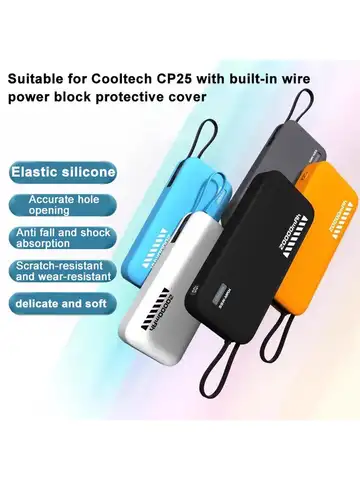Silicone Case for CUKTECH CP25 20000mah 55W Power Bank Dustproof Shockproof Power Bank Protective Case