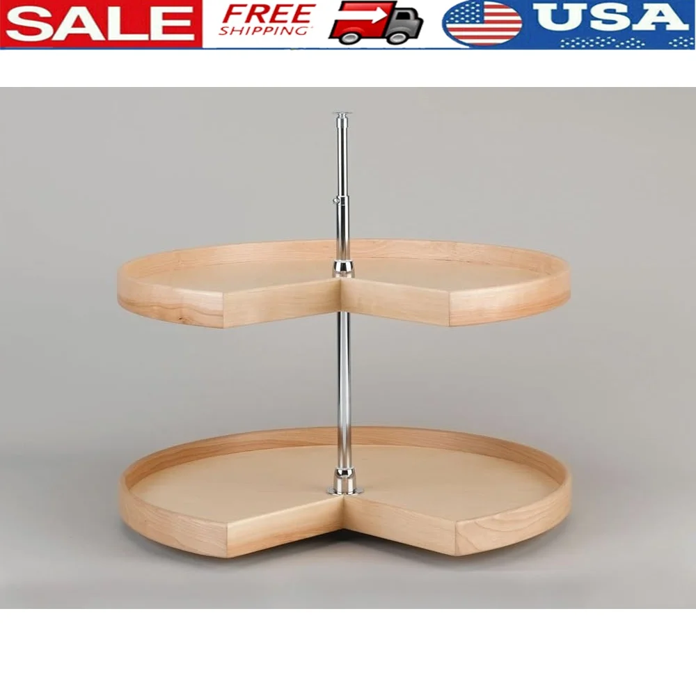 Деревянный набор Lazy Susan, 28 дюймов, 2 полки, вращающийся поднос из натурального клена, хромированный телескопический столб, независимый органайзер для хранения, сверхмощный
Деревянный набор Lazy Susan, 28 дюймов, 2 полки, вращающийся поднос из натурального клена, хромированный телескопический столб, независимый органайзер для хранения, сверхмощный