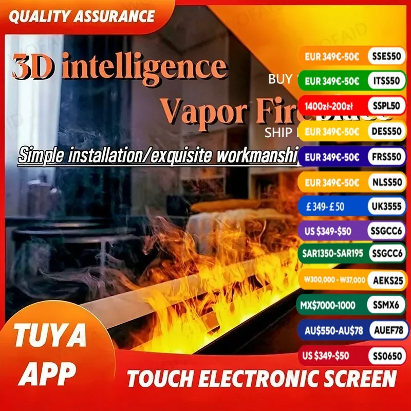 Customized Steam Fireplace Elegant Interior Decoration Safe and Environmentally Friendly Electric Fireplace chimenea decorativa
Customized Steam Fireplace Elegant Interior Decoration Safe and Environmentally Friendly Electric Fireplace chimenea decorativa