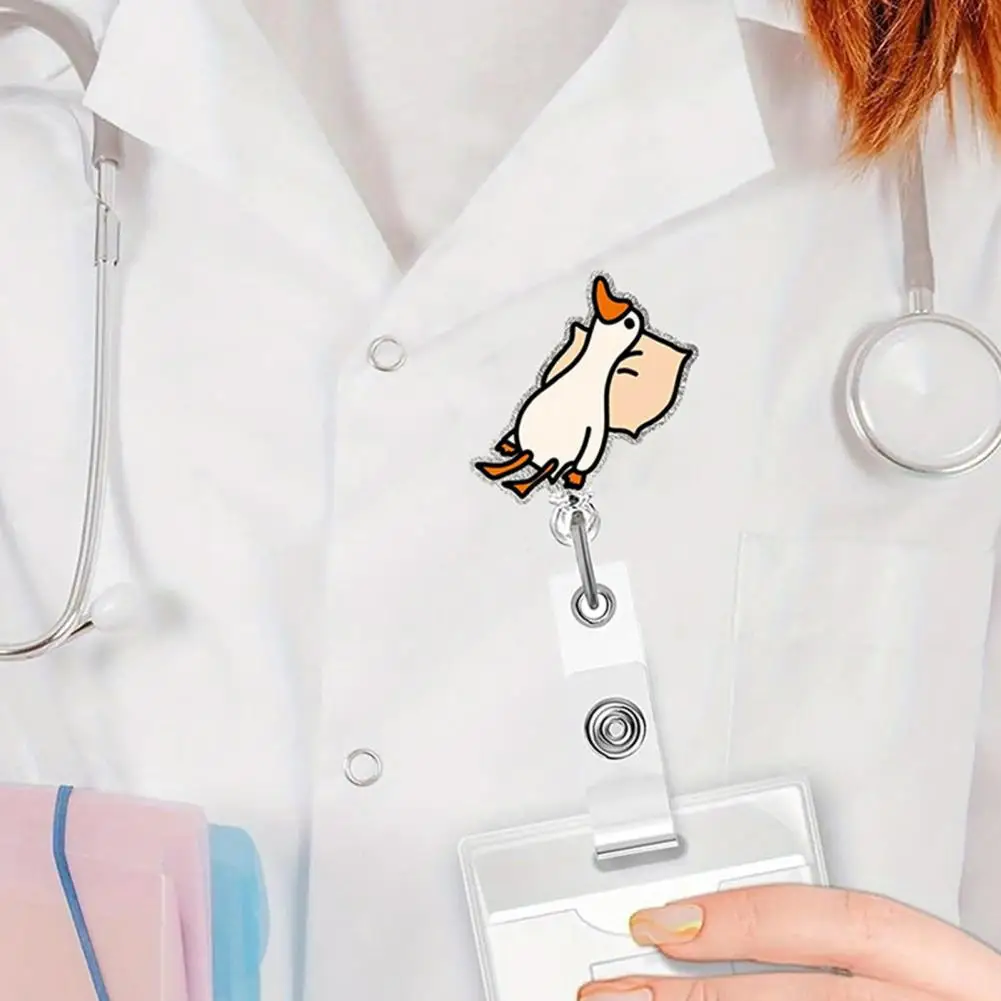Retractable Duck Badge Holder,Cartoon ID Card Clip,Nurse Office School Spring-Loaded Detachable Card Case Fun ID Accessory
Retractable Duck Badge Holder,Cartoon ID Card Clip,Nurse Office School Spring-Loaded Detachable Card Case Fun ID Accessory