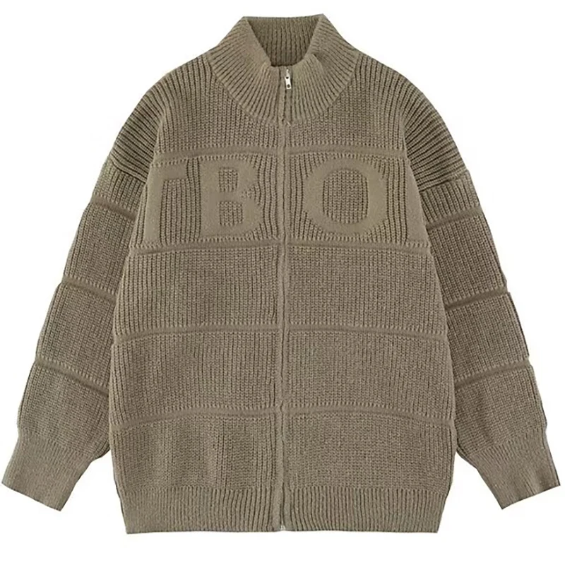 Zipper Cardigan Sweater Men Luxury Brand Letter Stand-Up Collar Solid Color Sweater Coats 2025 Autumn Y2K Vintage Oversize Knit
Zipper Cardigan Sweater Men Luxury Brand Letter Stand-Up Collar Solid Color Sweater Coats 2025 Autumn Y2K Vintage Oversize Knit