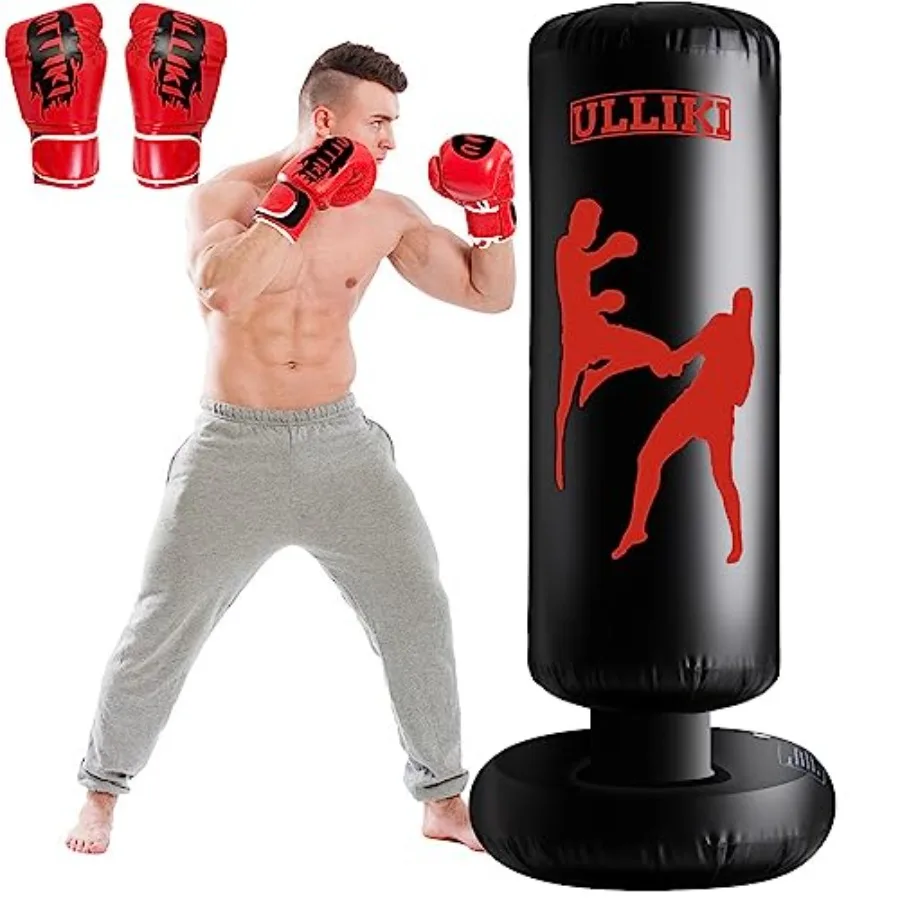 Freestanding Punching Bag for Adults with Gloves Kick Boxing Bag with Stand for Adults Blow up Punching Bag for 12-14
Freestanding Punching Bag for Adults with Gloves Kick Boxing Bag with Stand for Adults Blow up Punching Bag for 12-14