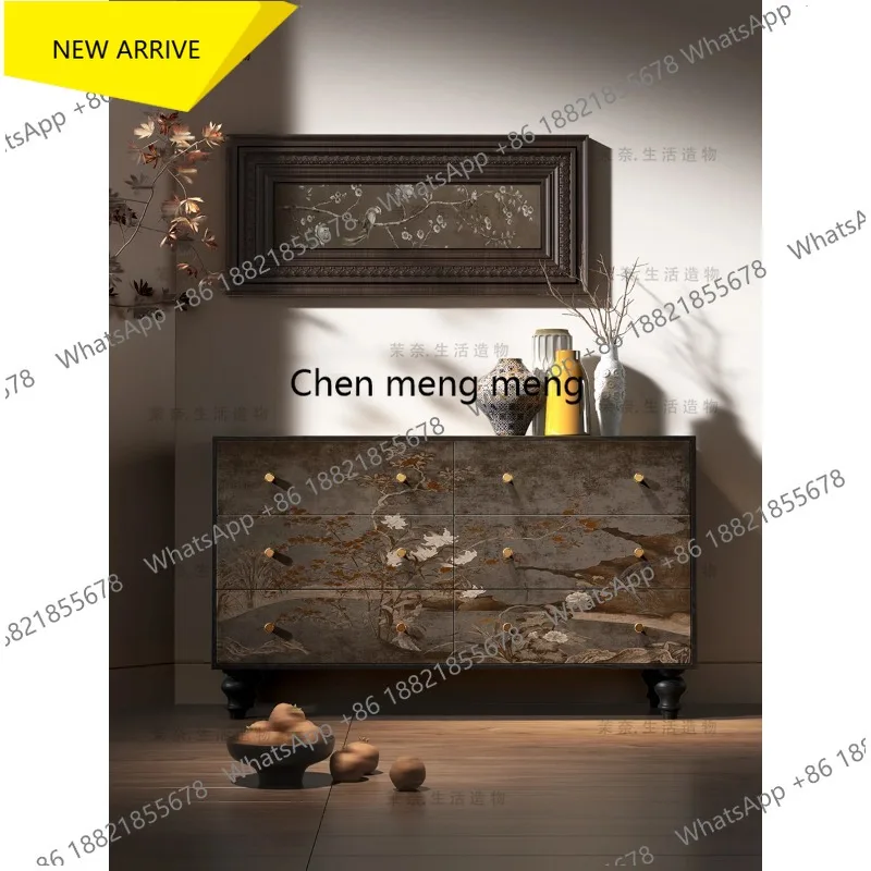 D178 French retro entrance cabinet, entrance door against the wall, dresser, bedroom, six-chest cabinet
D178 French retro entrance cabinet, entrance door against the wall, dresser, bedroom, six-chest cabinet