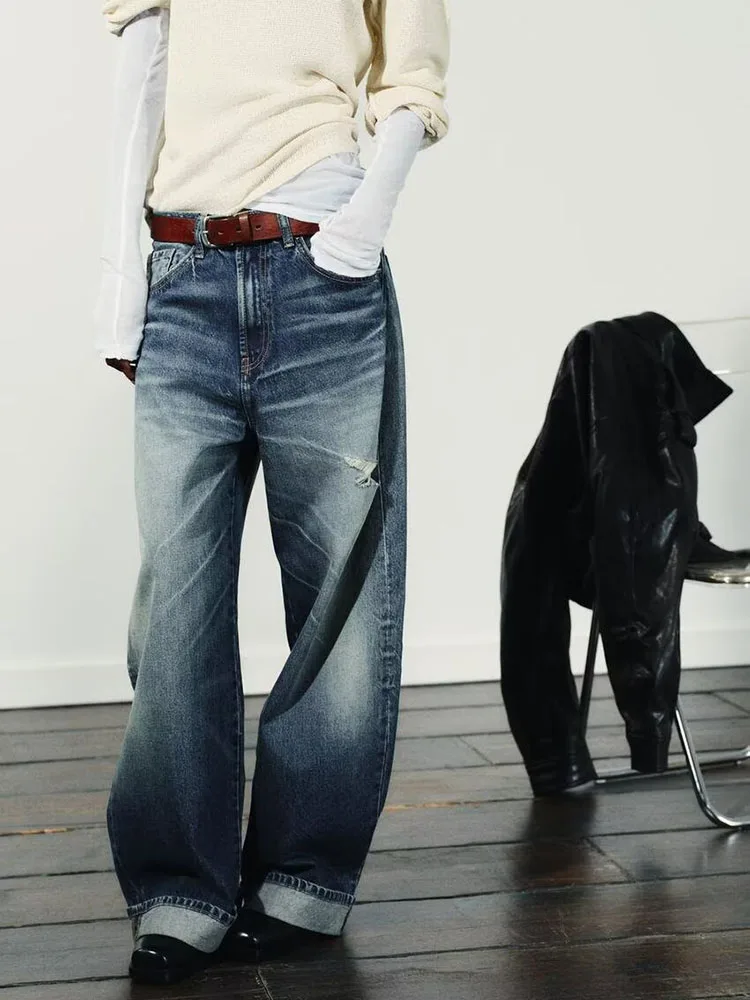 Fall 2025 New Arrival Women's Casual Loose Jeans Faionable Ripped Hem Denim Pants Ele Sle Ladies' Premium Quali
Fall 2025 New Arrival Women's Casual Loose Jeans Faionable Ripped Hem Denim Pants Ele Sle Ladies' Premium Quali