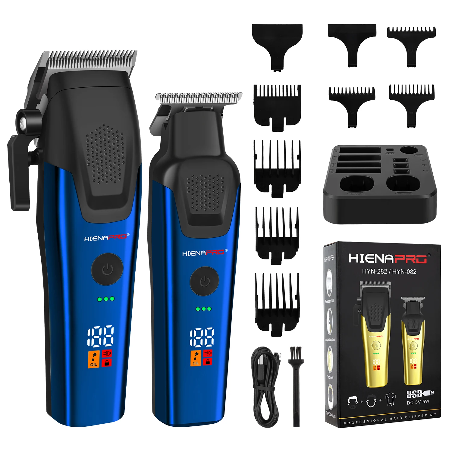 HIENA PRO 2Pcs Professional Electric Beard Clipper Rechargeable Men's Hair Trimmer Kit Men Professional Hair Clippers Kit Rechargeable Hair Trimmer Men's Electric
HIENA PRO 2Pcs Professional Electric Beard Clipper Rechargeable Men's Hair Trimmer Kit Men Professional Hair Clippers Kit Rechargeable Hair Trimmer Men's Electric