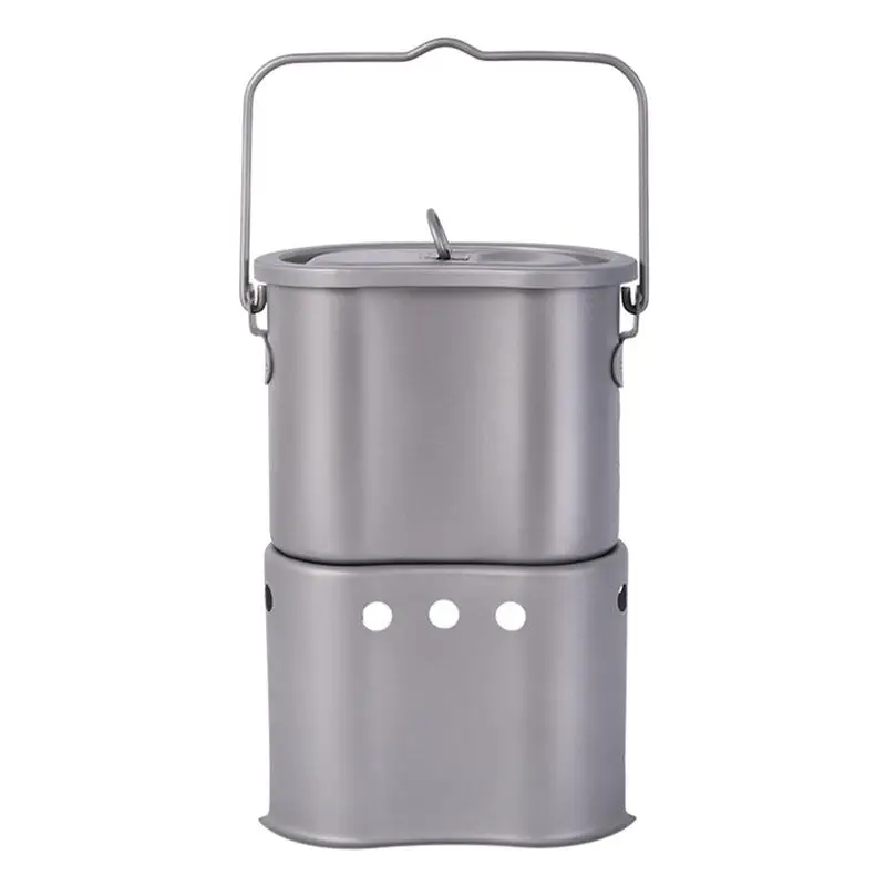 Camp Wood Stove Camping Cooking Burning Stove in Titanium Backpacker's Cookware Burning Stove with Carrying Handle Lightweight
Camp Wood Stove Camping Cooking Burning Stove in Titanium Backpacker's Cookware Burning Stove with Carrying Handle Lightweight
