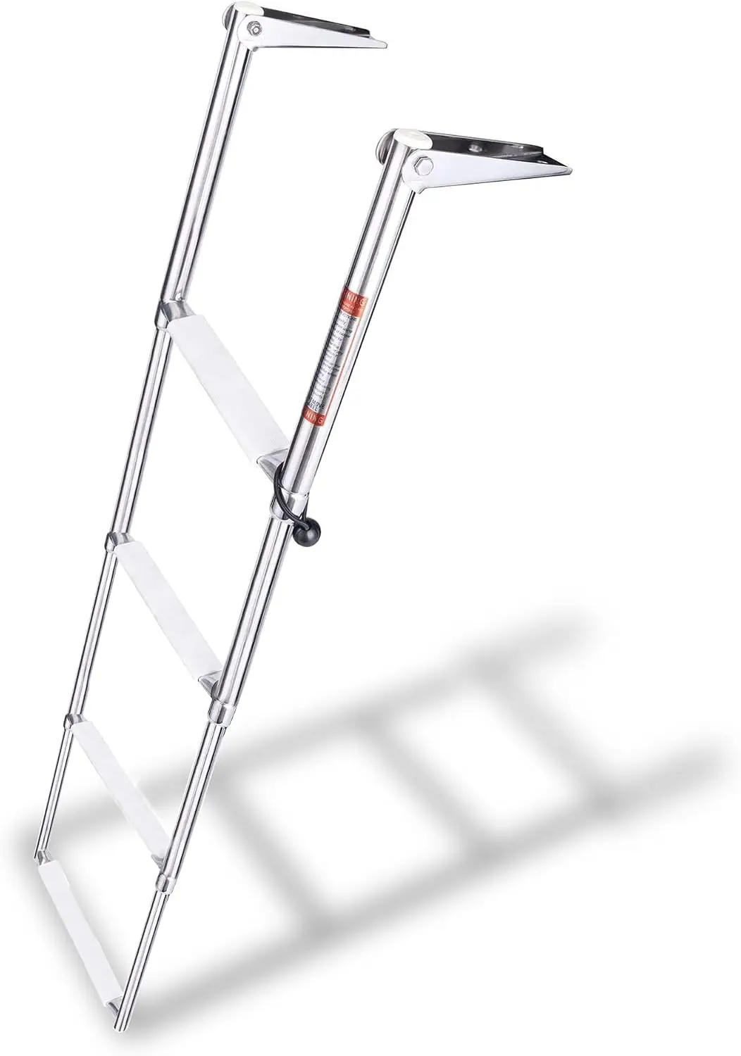 4 Step Telescopic Folding Boat Ladder, Stainless Steel with Non-Slip Plastic Footboard, Over Platform Mounting
4 Step Telescopic Folding Boat Ladder, Stainless Steel with Non-Slip Plastic Footboard, Over Platform Mounting