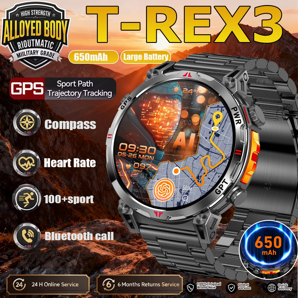 2026 New Outdoor Sports Smartwatch Men GPS Positioning 650mAh HD Call 1.56-inch AMOLED Screen Compass 5ATM Waterproof Watch Man
2026 New Outdoor Sports Smartwatch Men GPS Positioning 650mAh HD Call 1.56-inch AMOLED Screen Compass 5ATM Waterproof Watch Man