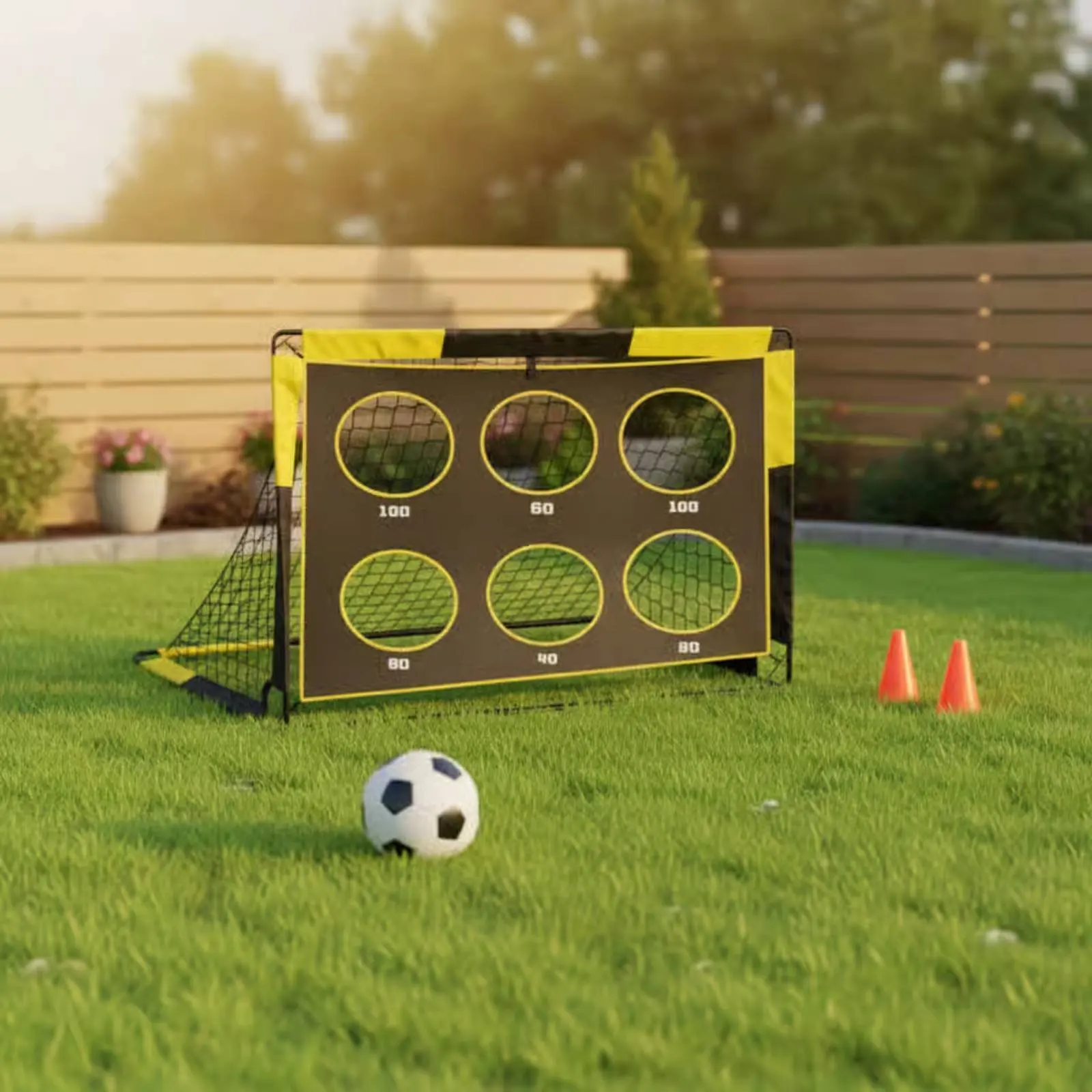 2-in-1 Sports Aim Net Sturdy Construction Portable Sports Net Foldable the Beautiful Game Practice Net Easy to Assemble
2-in-1 Sports Aim Net Sturdy Construction Portable Sports Net Foldable the Beautiful Game Practice Net Easy to Assemble