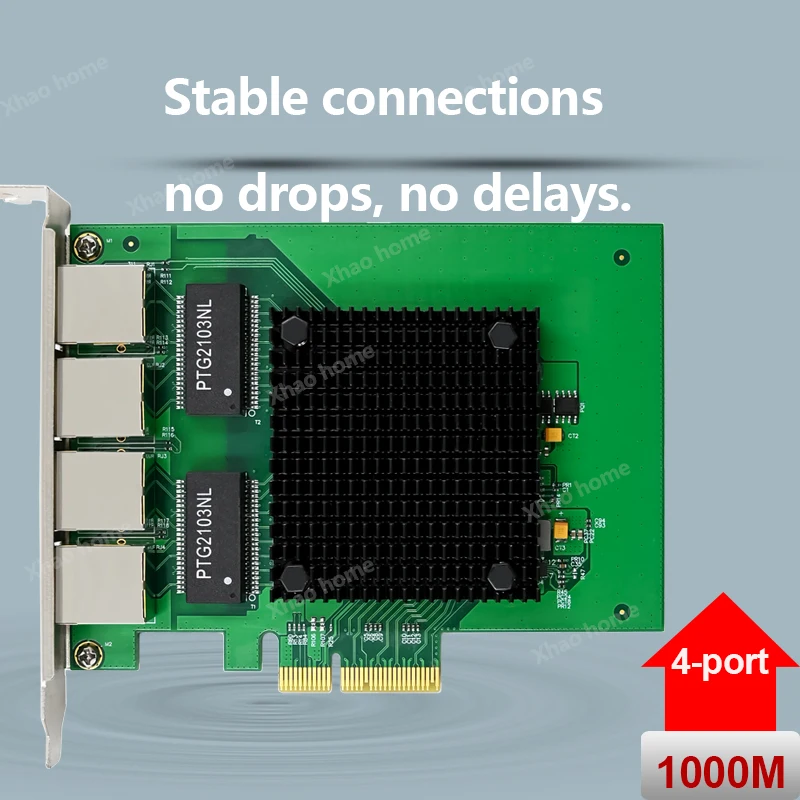 Industrial Grade PCI-Express X4 to 4-Port 1G Gigabit Ethernet Network Card (RJ45 PCIe x4 Slot) for Desktop & Server 1350AM4 Chip
Industrial Grade PCI-Express X4 to 4-Port 1G Gigabit Ethernet Network Card (RJ45 PCIe x4 Slot) for Desktop & Server 1350AM4 Chip