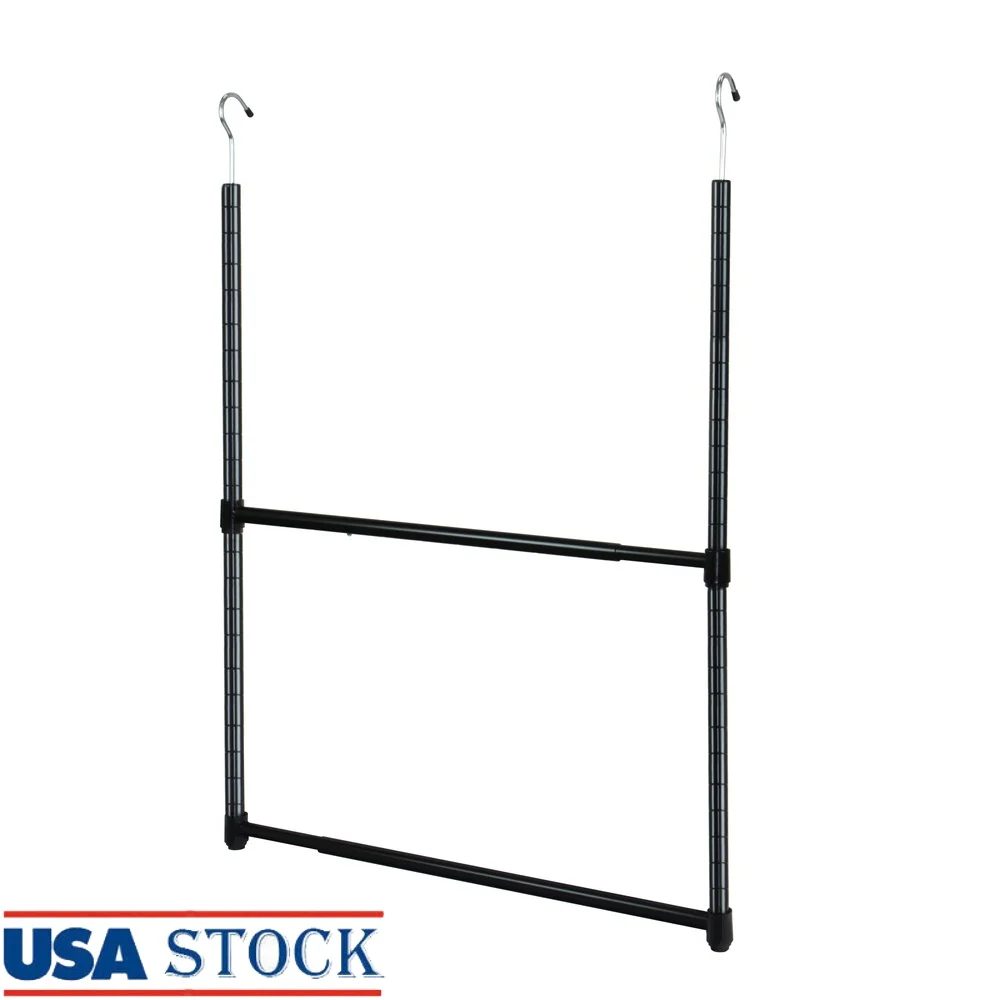 2-Tier Adjustable Portable Closet Hanger Rod Expandable Height Storage Solution Durable Organizer Easy Assembly Travel Friendly
2-Tier Adjustable Portable Closet Hanger Rod Expandable Height Storage Solution Durable Organizer Easy Assembly Travel Friendly