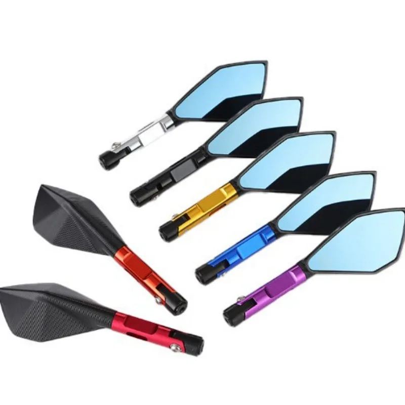 Pentagon aluminum modified rear mirror, universal street sport bike, HD view motorcycle mirror 1 pair pack
Pentagon aluminum modified rear mirror, universal street sport bike, HD view motorcycle mirror 1 pair pack