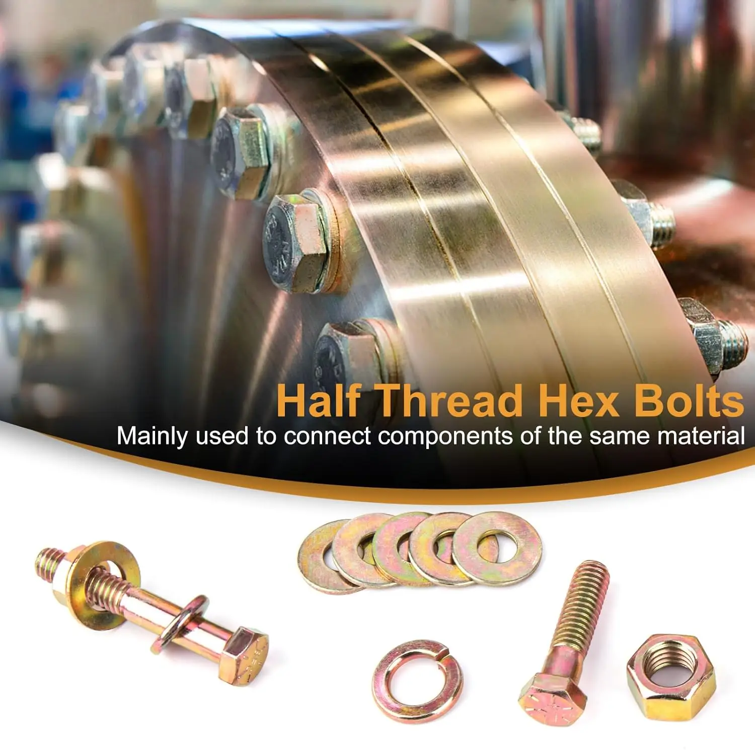 720pcs Grade 8.8 Metric Bolt Assortment, M4 M5 M6 Heavy Duty Metric Nuts and Bolts Assortment kit, Yellow Zinc Plated
720pcs Grade 8.8 Metric Bolt Assortment, M4 M5 M6 Heavy Duty Metric Nuts and Bolts Assortment kit, Yellow Zinc Plated