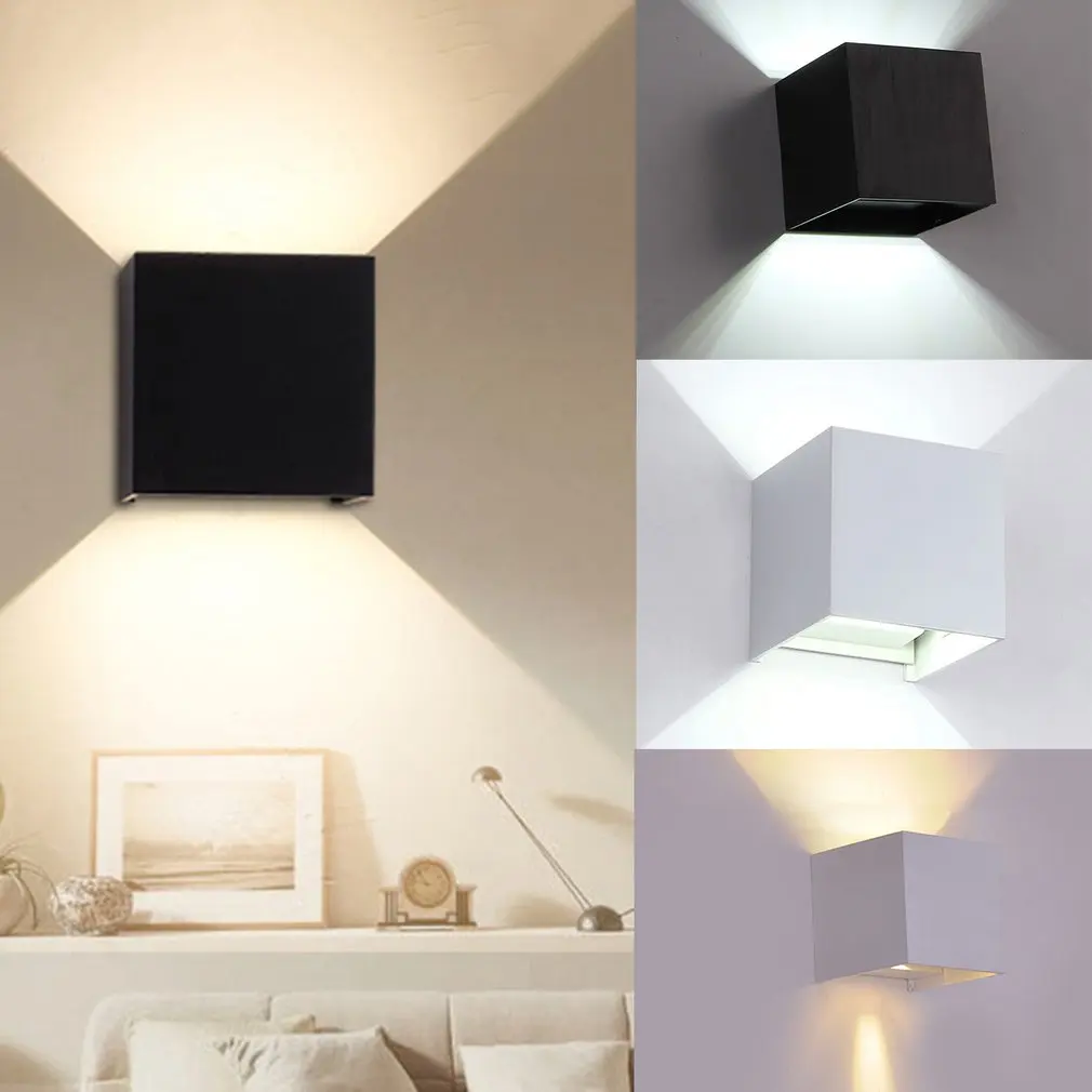 7W LED Cube Wall Lamp Waterproof Outdoor Light Aluminum Up & Down Light Adjustable Angle Indoor Outdoor Wall Light
7W LED Cube Wall Lamp Waterproof Outdoor Light Aluminum Up & Down Light Adjustable Angle Indoor Outdoor Wall Light