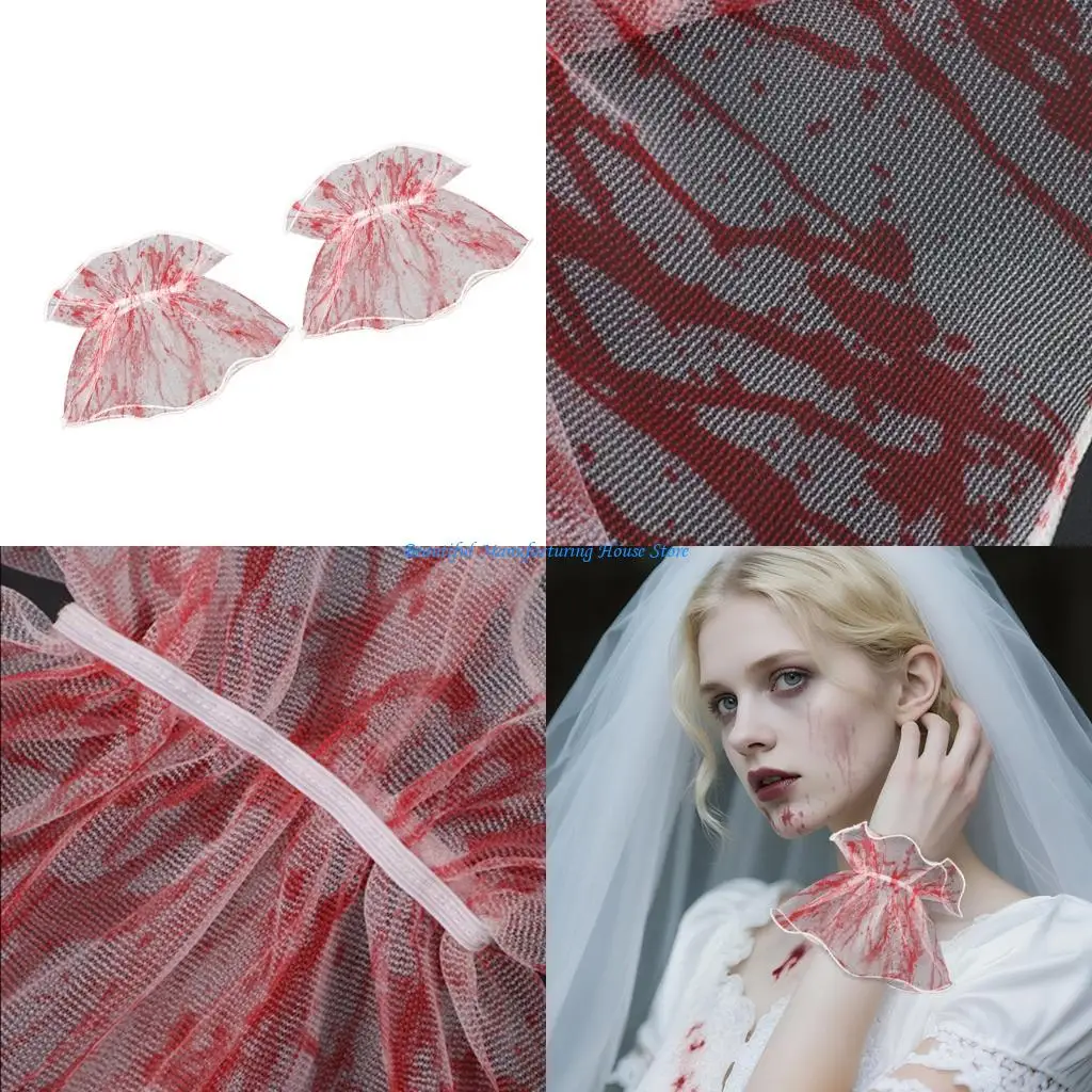 E56A Punk Bride Costume Gloves with Blood Splash Pattern For Adult Halloween Party
E56A Punk Bride Costume Gloves with Blood Splash Pattern For Adult Halloween Party