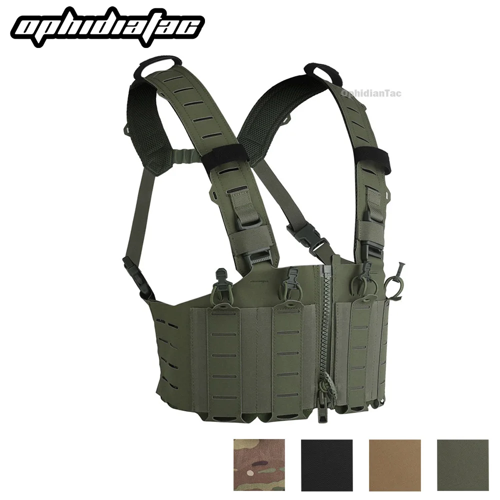 OPHIDIAN with M4 AR Magazine Pouch Adjustable Molle H-Type Vest Chest Gear Lightweight Zipper Link Fixed Vest
OPHIDIAN with M4 AR Magazine Pouch Adjustable Molle H-Type Vest Chest Gear Lightweight Zipper Link Fixed Vest