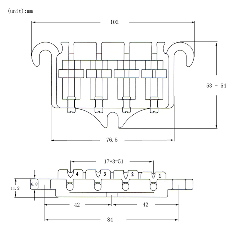 3 Point 4 String Bass Bridge Tailpiece Zinc Alloy Bridges With Saddle Replacement Parts For EPI Style Bass
3 Point 4 String Bass Bridge Tailpiece Zinc Alloy Bridges With Saddle Replacement Parts For EPI Style Bass