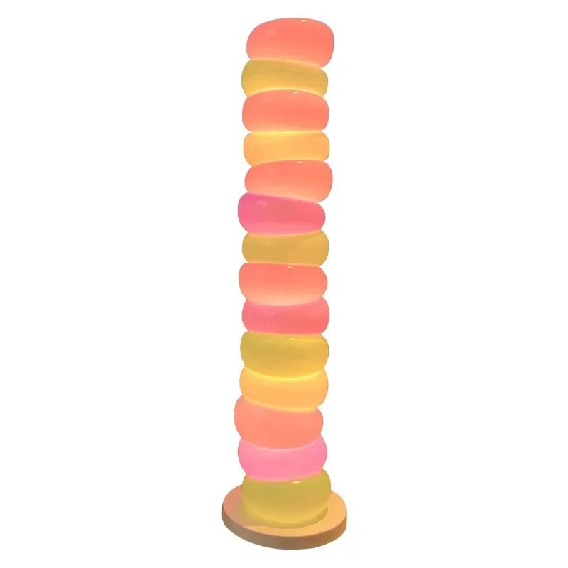 Nordic creative children's room stacked sugar floor lamp, modern candy decoration ornament, ambient light
Nordic creative children's room stacked sugar floor lamp, modern candy decoration ornament, ambient light