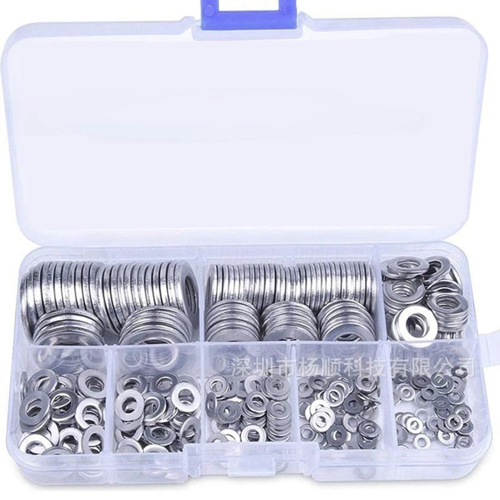 180pcs Stainless Steel Flat Washer Plain Washer Flat Gasket Rings Assortment Kit for Sump Plugs M2 M2.5 M3 M4 M5 M6 M8 M10
180pcs Stainless Steel Flat Washer Plain Washer Flat Gasket Rings Assortment Kit for Sump Plugs M2 M2.5 M3 M4 M5 M6 M8 M10