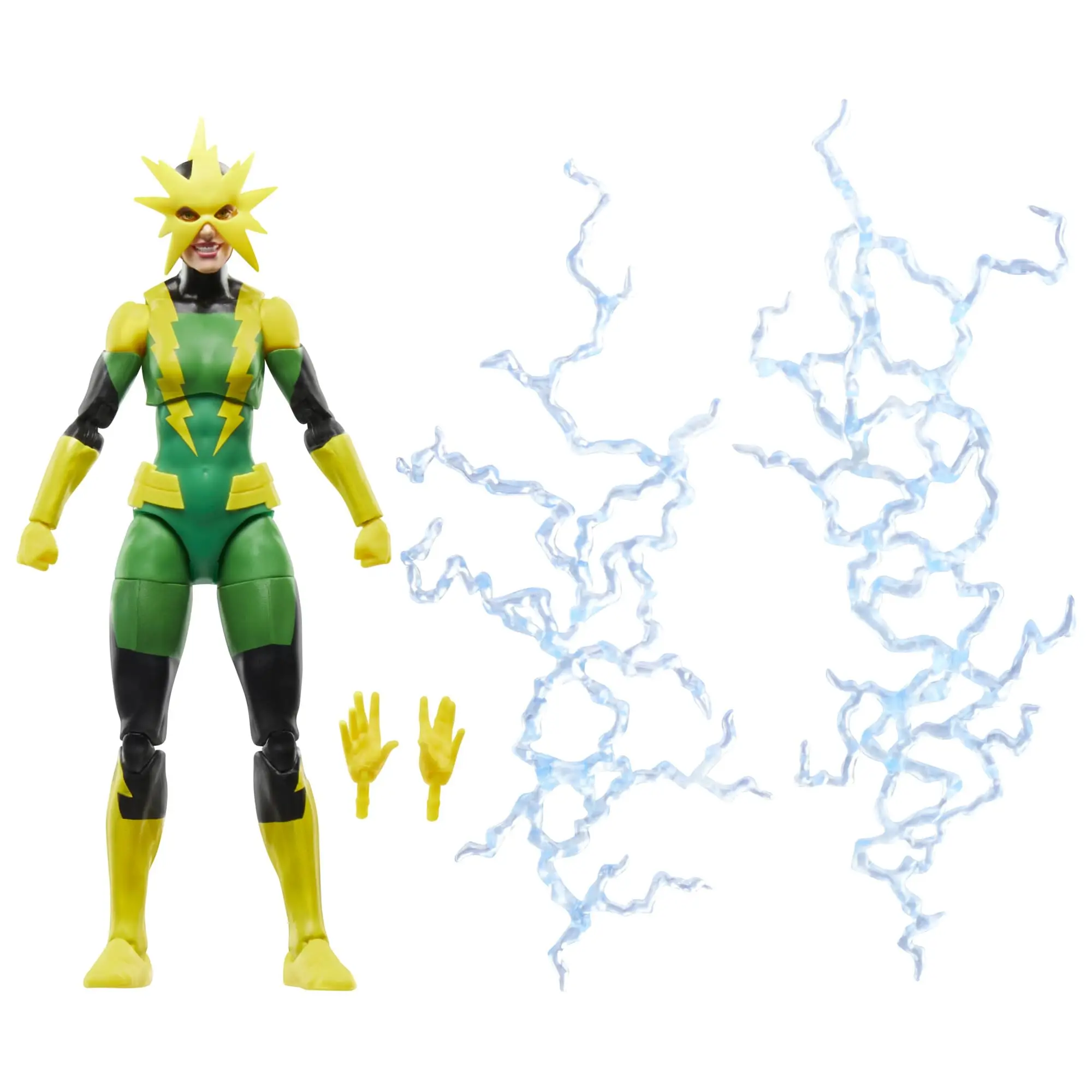 Hasbro Marvel Legends Series Electro (Francine Frye), Retro Comics Collectible 6-Inch Scale Action Figure G0788
Hasbro Marvel Legends Series Electro (Francine Frye), Retro Comics Collectible 6-Inch Scale Action Figure G0788