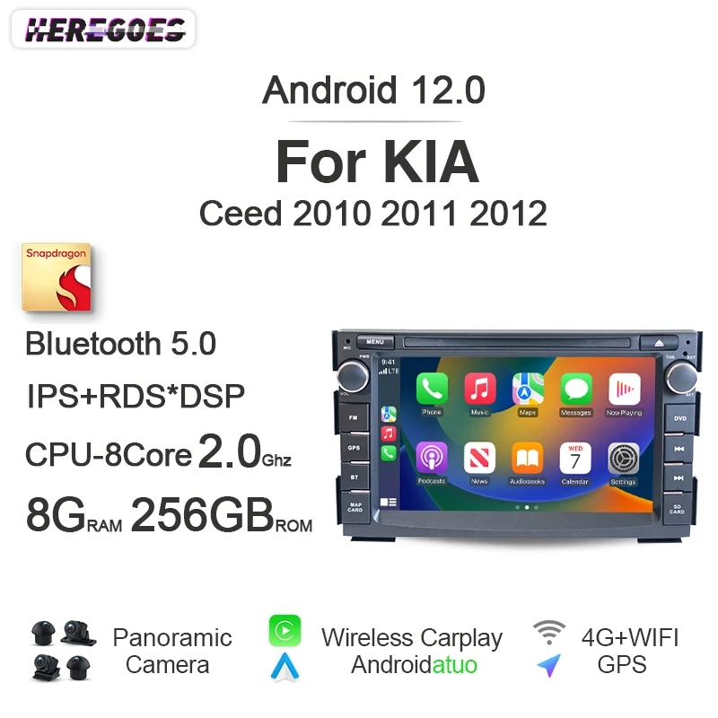 Carplay IPS DSP Авто Android 12 Автомобильный DVD-плеер навигация Авторадио Bluetooth Стерео GPS радио для KIA CEED Cee 'd 2010 2011 2012
Carplay IPS DSP Авто Android 12 Автомобильный DVD-плеер навигация Авторадио Bluetooth Стерео GPS радио для KIA CEED Cee 'd 2010 2011 2012