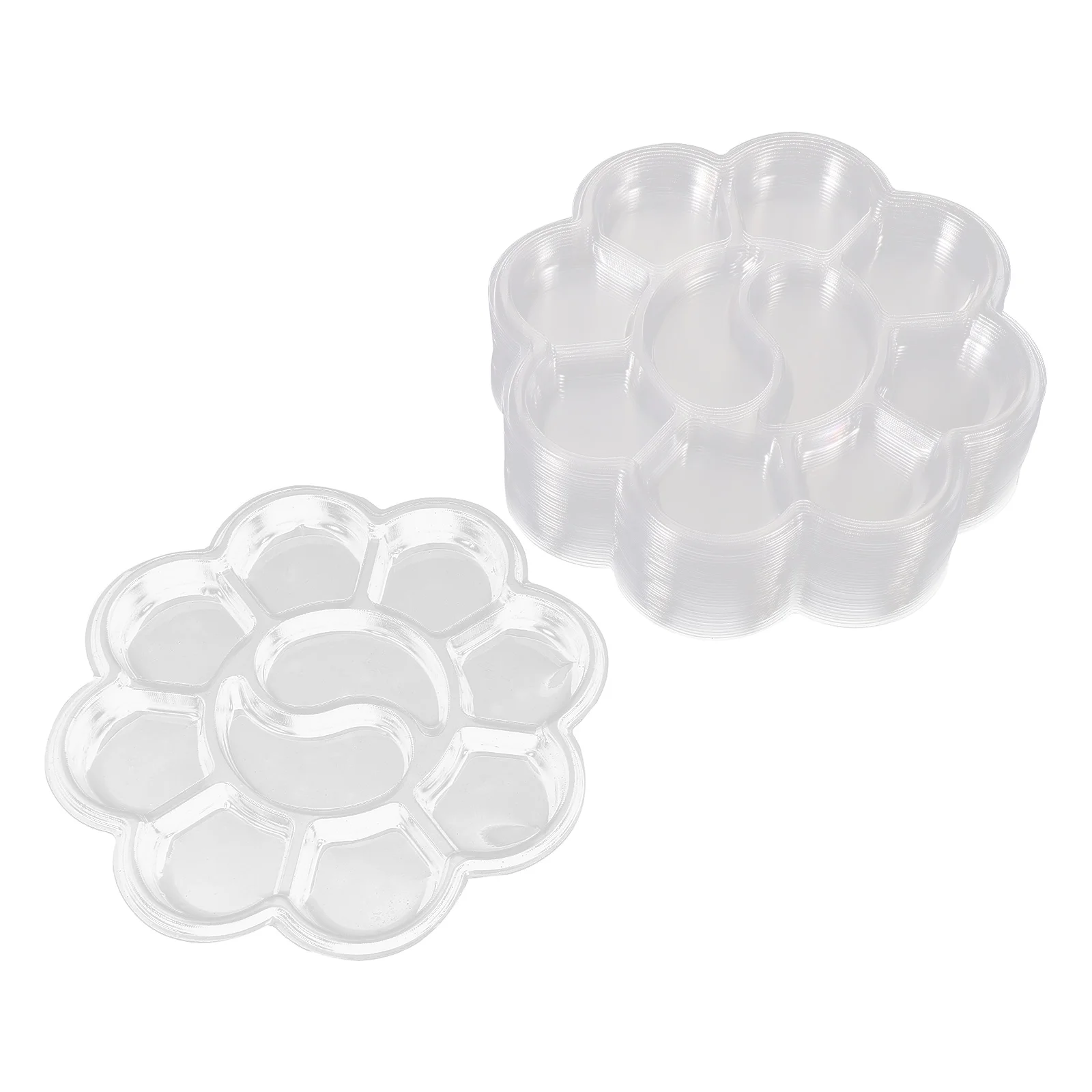 50 Pcs Watercolor Paint Palette Plastic Painting Palettes Clear Trays Mixing Gouache 1250X1250X050CM for Acrylic Child
50 Pcs Watercolor Paint Palette Plastic Painting Palettes Clear Trays Mixing Gouache 1250X1250X050CM for Acrylic Child