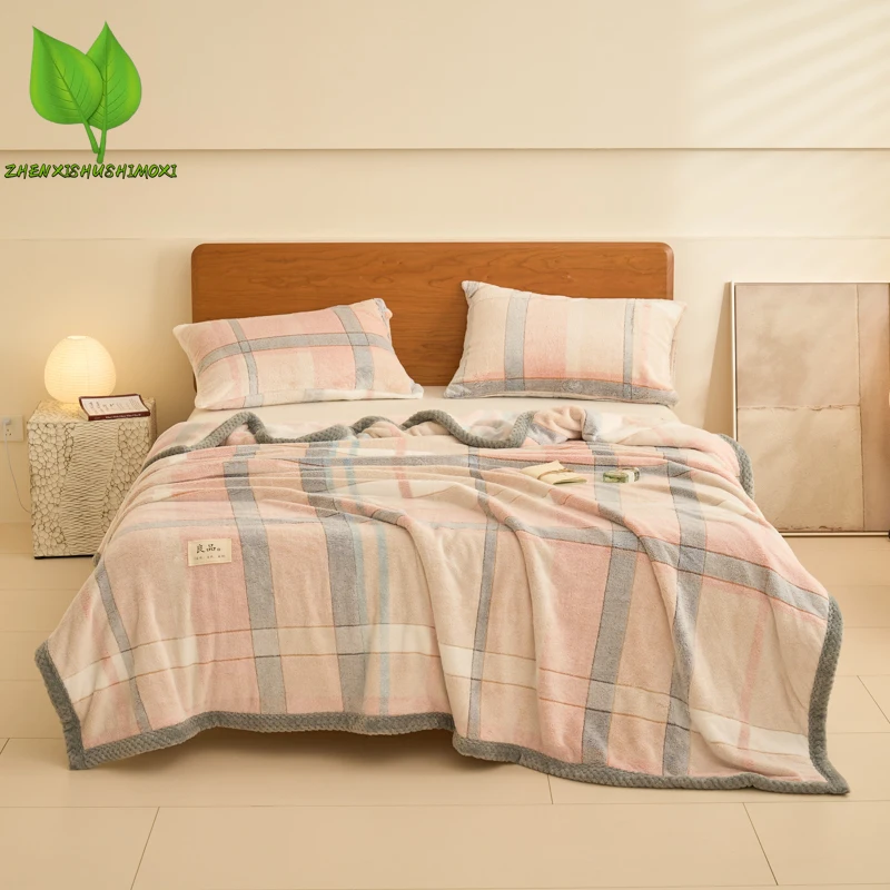Thick Flannel Fleece Throw Blanket, Geometric Style, Reactive Printed, Plush Plaid Bed, Single, Queen, King Size, 200x230cm
Thick Flannel Fleece Throw Blanket, Geometric Style, Reactive Printed, Plush Plaid Bed, Single, Queen, King Size, 200x230cm