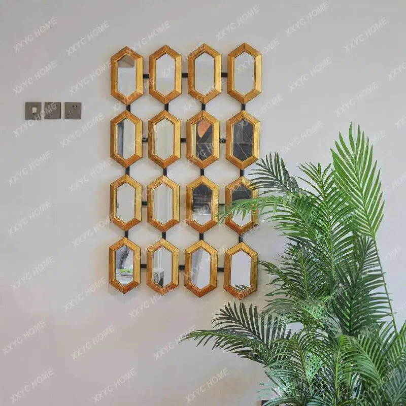 Living room background wall decorative mirror light luxury dining side mirror retro corridor wall hanging mirror
Living room background wall decorative mirror light luxury dining side mirror retro corridor wall hanging mirror