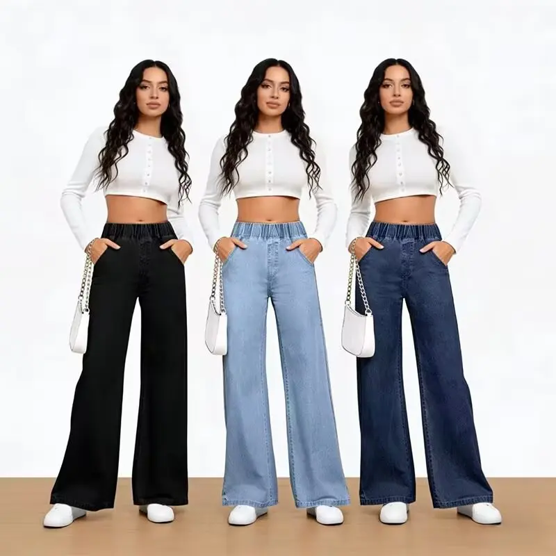 Four Seasons 2026 Fashion Women's Solid Color Simple Basic Casual Wide Leg Straight Flare Denim Trousers Female Pants Clothes
Four Seasons 2026 Fashion Women's Solid Color Simple Basic Casual Wide Leg Straight Flare Denim Trousers Female Pants Clothes