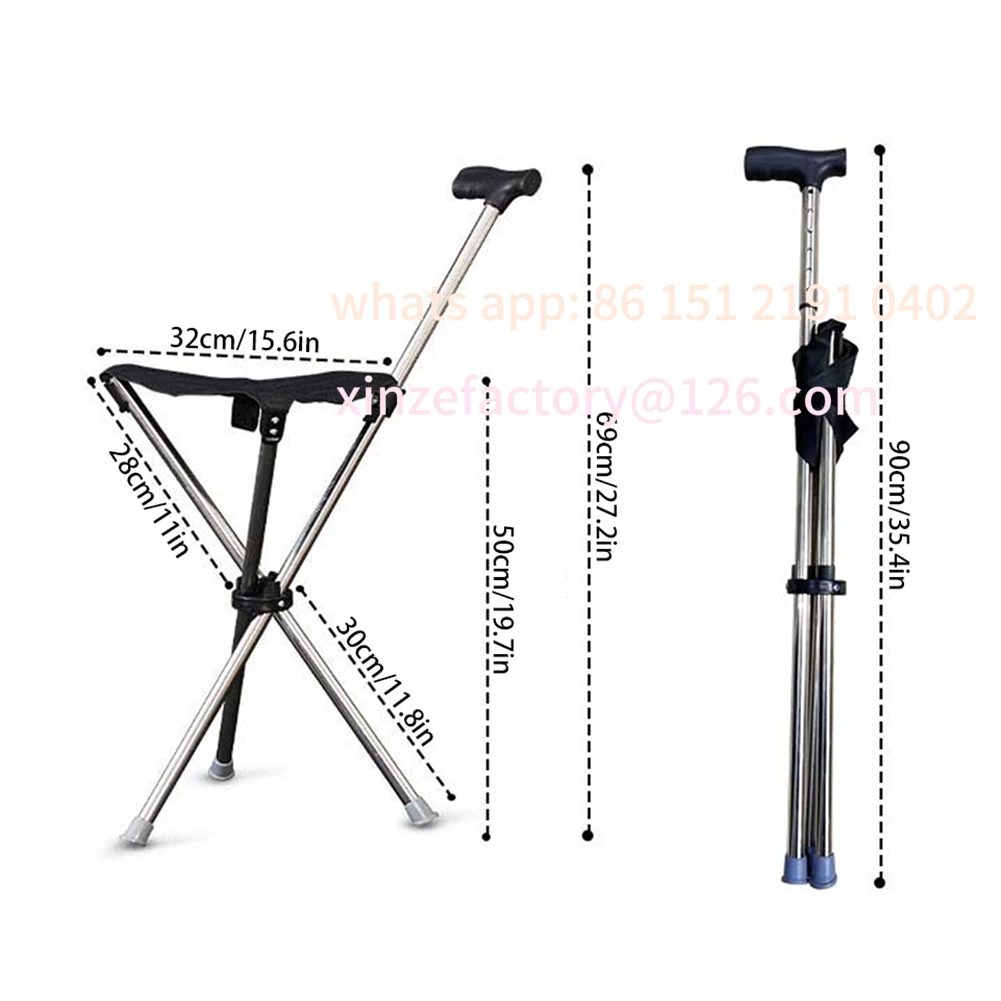 Настраиваемый складной стул-костыль для пожилых людей, стул-костыль для ходьбы, оптовая продажа, легкая альпинистская трость для ходьбы
Настраиваемый складной стул-костыль для пожилых людей, стул-костыль для ходьбы, оптовая продажа, легкая альпинистская трость для ходьбы