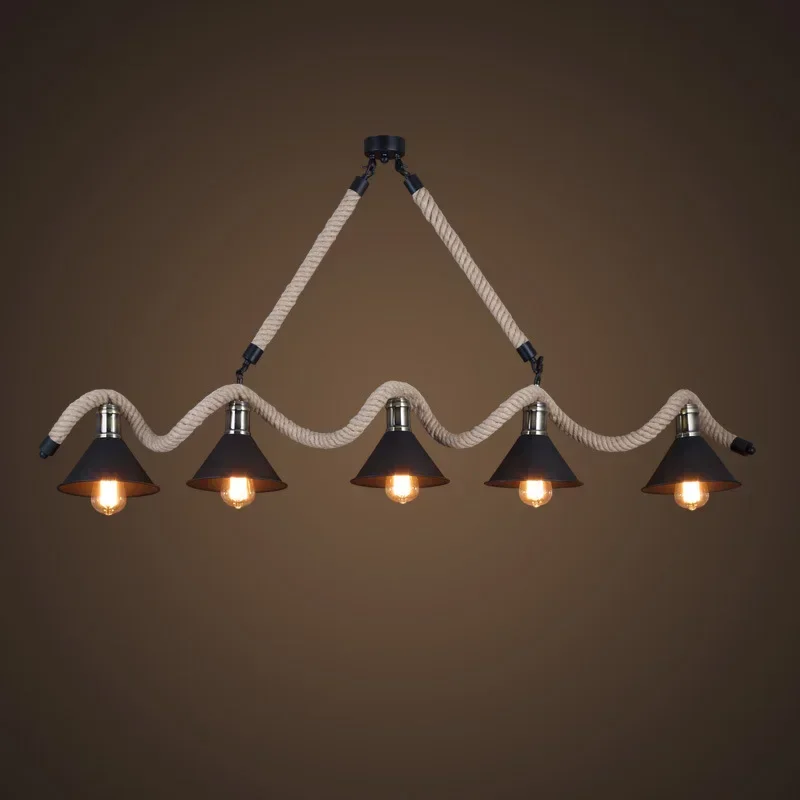 GHEUVNJ Retro bar pendant lamp, hemp rope restaurant, internet cafe, coffee shop studio, industrial style lighting fixtures
GHEUVNJ Retro bar pendant lamp, hemp rope restaurant, internet cafe, coffee shop studio, industrial style lighting fixtures