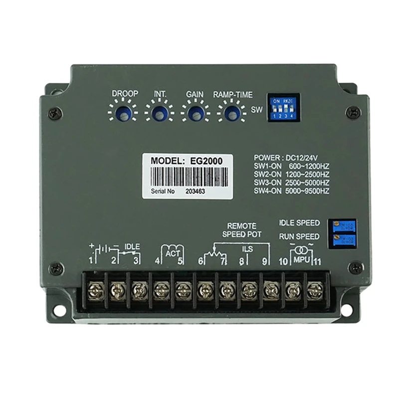 EG2000 Generator Speed Control Unit Engine Speed Controller Governor Electronic Engine Governor Controller
EG2000 Generator Speed Control Unit Engine Speed Controller Governor Electronic Engine Governor Controller