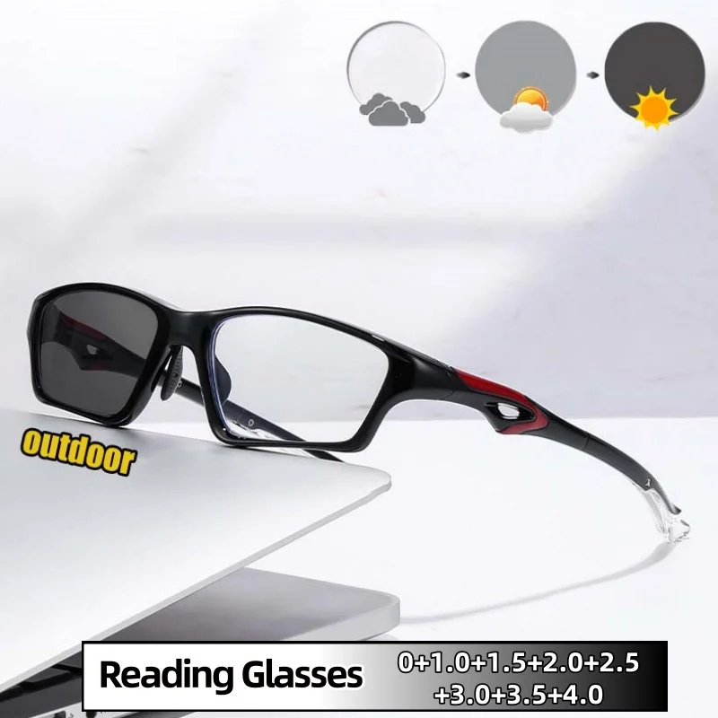 Fashion Sports Photochromic Presbyopia Glasses Bifocal Eyeglasses Outdoor Anti-slip and Durable Uv Protection Diopter 0 To +4.0
Fashion Sports Photochromic Presbyopia Glasses Bifocal Eyeglasses Outdoor Anti-slip and Durable Uv Protection Diopter 0 To +4.0