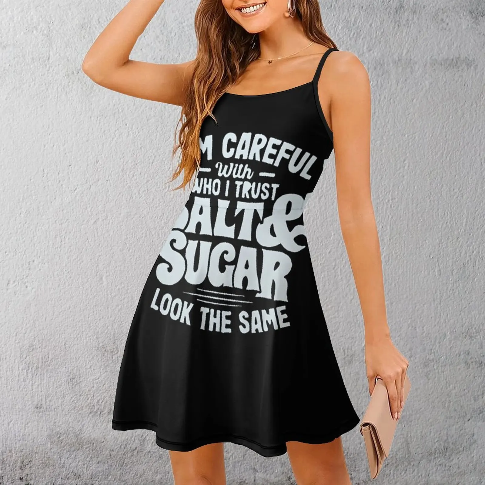 Экзотическое, осторожное, доверие, соль, сахар, одинакое женское платье на бретельках, Geeky Party, женское платье, платье на подтяжках с графикой, крутое 
Экзотическое, осторожное, доверие, соль, сахар, одинакое женское платье на бретельках, Geeky Party, женское платье, платье на подтяжках с графикой, крутое