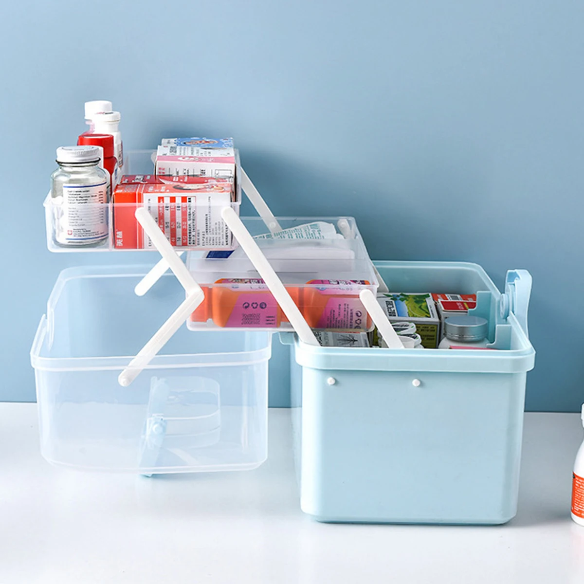 Medicine Box Portable Multi-Compartment Medication Case Moist-Proof Rotatable Buckle Household Medical Kit First-Aid
Medicine Box Portable Multi-Compartment Medication Case Moist-Proof Rotatable Buckle Household Medical Kit First-Aid