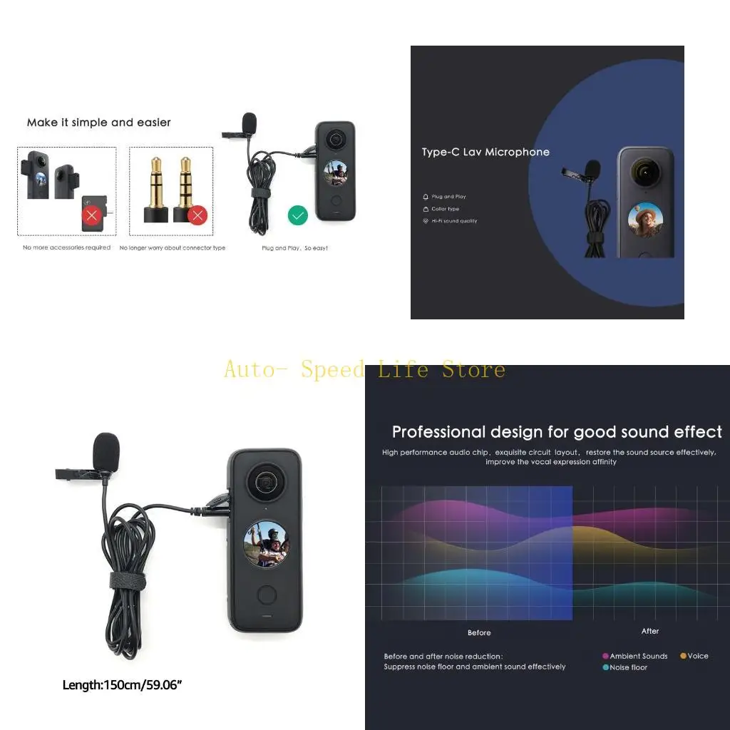 02DA Outdoor Video Lavalier Microphone for One R Mic Plug-and-play 360° Omnidirectio Pick Recording Phone
02DA Outdoor Video Lavalier Microphone for One R Mic Plug-and-play 360° Omnidirectio Pick Recording Phone