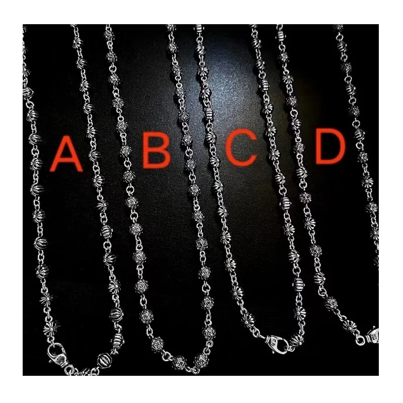 Crowe Cross Flower Vintage Thai Silver Necklace Stylish Simple Cross Style Lobster Buckle Men's and Women's
Crowe Cross Flower Vintage Thai Silver Necklace Stylish Simple Cross Style Lobster Buckle Men's and Women's