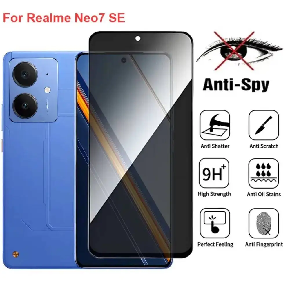 Realme Neo7 Anti Spy Privacy Tempered Glass Protector Compatible For Realmeneo7 SE Full Cover Screen Phone Film
Realme Neo7 Anti Spy Privacy Tempered Glass Protector Compatible For Realmeneo7 SE Full Cover Screen Phone Film