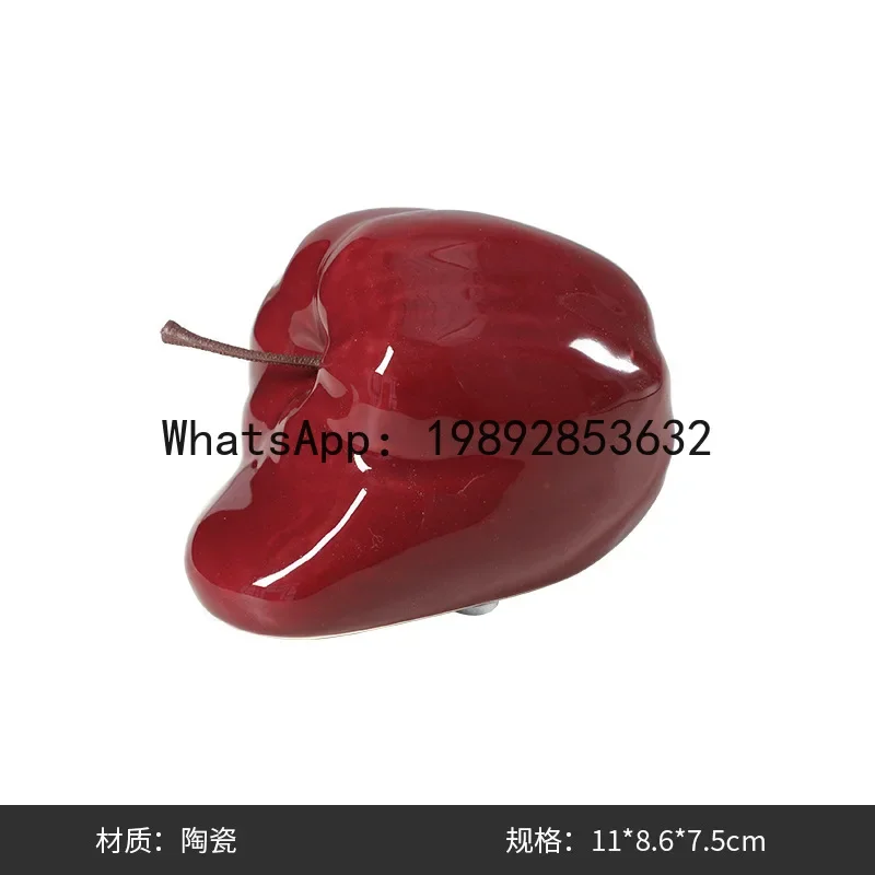 i5.15 Abstract Fun Apple Ceramic Ornament Living Room Dining Side Cabinet Creative Home Niche Soft Decoration
i5.15 Abstract Fun Apple Ceramic Ornament Living Room Dining Side Cabinet Creative Home Niche Soft Decoration