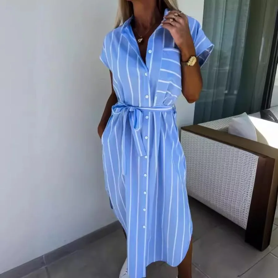 【New style】Independence hot sale sleeveless striped shirt skirt lacing striped dress for women
【New style】Independence hot sale sleeveless striped shirt skirt lacing striped dress for women
