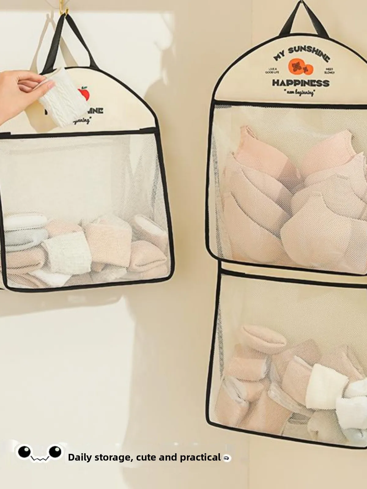 Cotton Fabric Underwear Storage Hanging Bag for Bedroom Wall Mounted Door Ba Organizer Sos Net Pouch Student Dormi
Cotton Fabric Underwear Storage Hanging Bag for Bedroom Wall Mounted Door Ba Organizer Sos Net Pouch Student Dormi