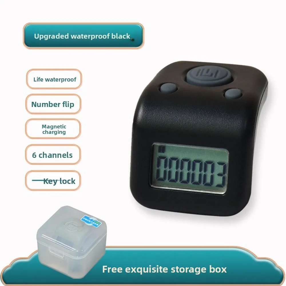 Portable Waterproof Lap Counter 6 Digits Number Rechargeable Finger Counters with Led Display Tally Clicker Sports Tracking
Portable Waterproof Lap Counter 6 Digits Number Rechargeable Finger Counters with Led Display Tally Clicker Sports Tracking