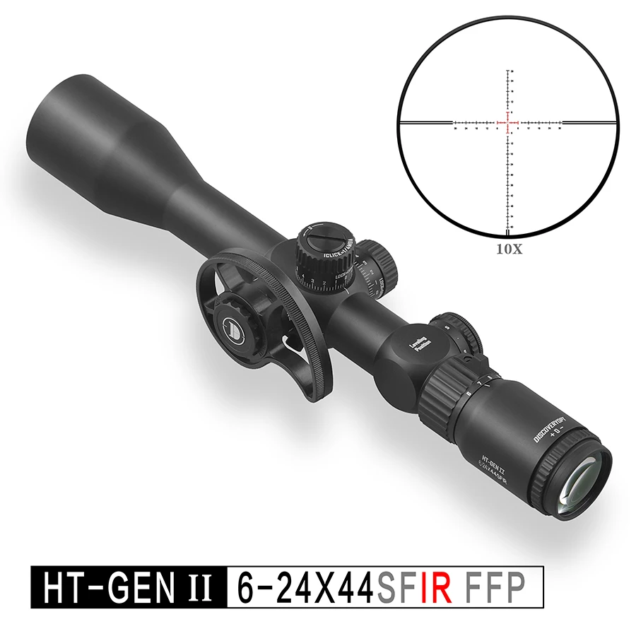 Discovery HT GENII 6-24X44SFIR Hunting Scope First Focal Plane Tactical Illumination Riflescope Optical Scope 30mm Tube
Discovery HT GENII 6-24X44SFIR Hunting Scope First Focal Plane Tactical Illumination Riflescope Optical Scope 30mm Tube