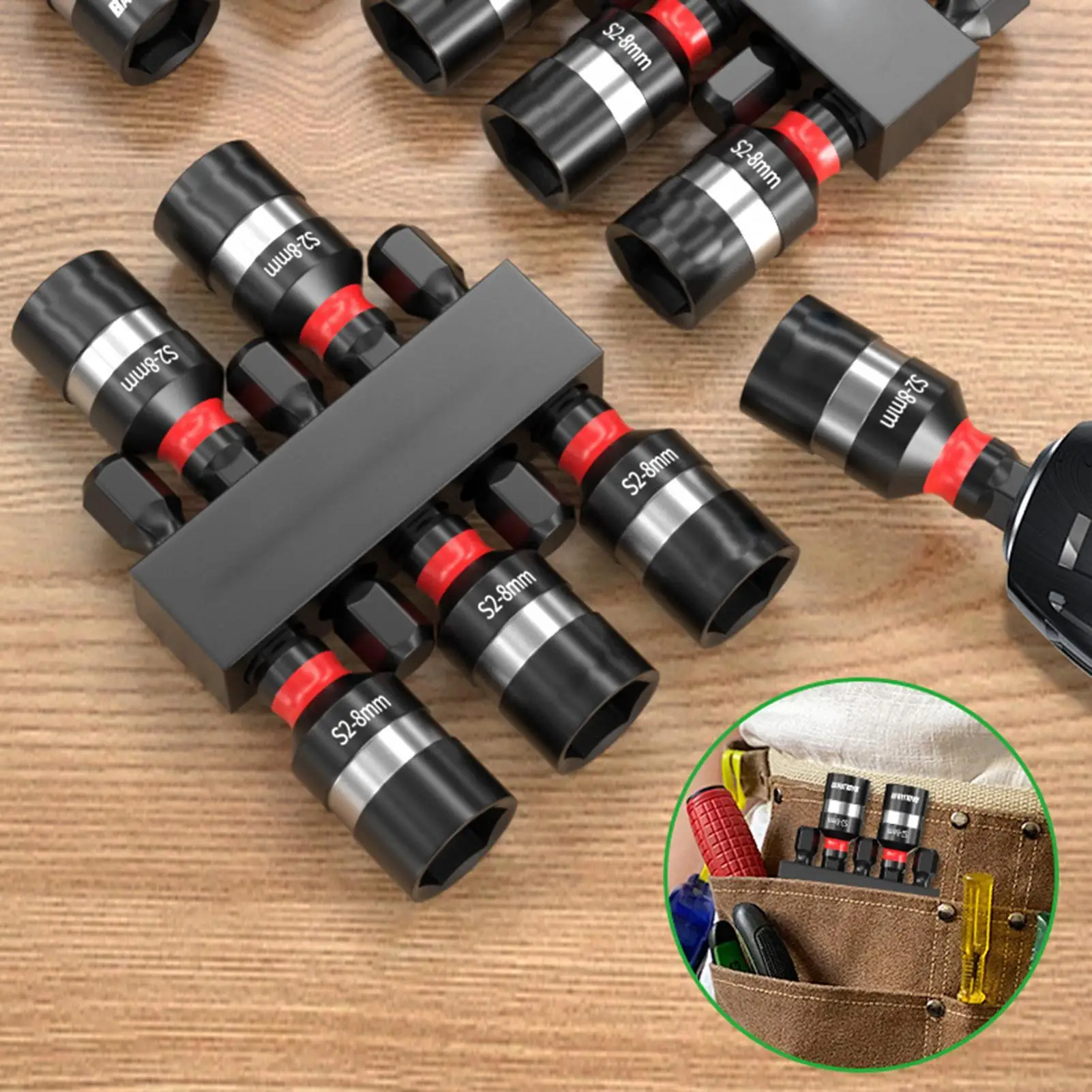 Nut Drivers Hex Head Drill Bit Set Magnetic Quick Change Tool 5 Piece For Men Automotive Installation Assembly Mechanical
Nut Drivers Hex Head Drill Bit Set Magnetic Quick Change Tool 5 Piece For Men Automotive Installation Assembly Mechanical