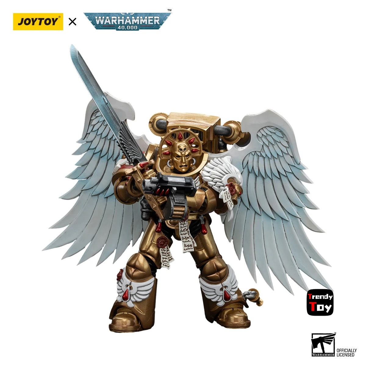 【JOYTOY】Warhammer 40K Blood Angels Sanguinary Guard with Encarmine Sword 1 1/18 Action Doll Toys
【JOYTOY】Warhammer 40K Blood Angels Sanguinary Guard with Encarmine Sword 1 1/18 Action Doll Toys