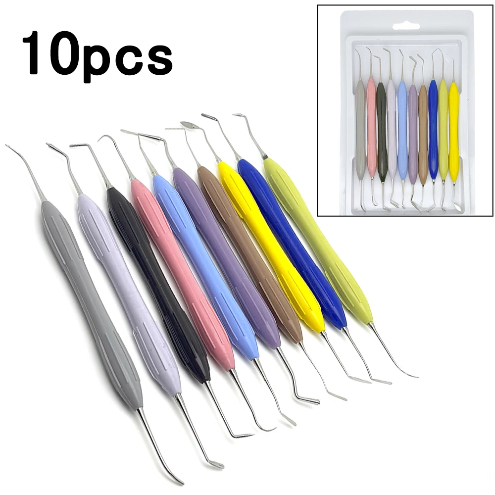 10pc/set Dental Resin Filler Set Plastic Dresser With Silicone Handle Aesthetic Restoration Kit for Resin Knife Spatula Tool
10pc/set Dental Resin Filler Set Plastic Dresser With Silicone Handle Aesthetic Restoration Kit for Resin Knife Spatula Tool