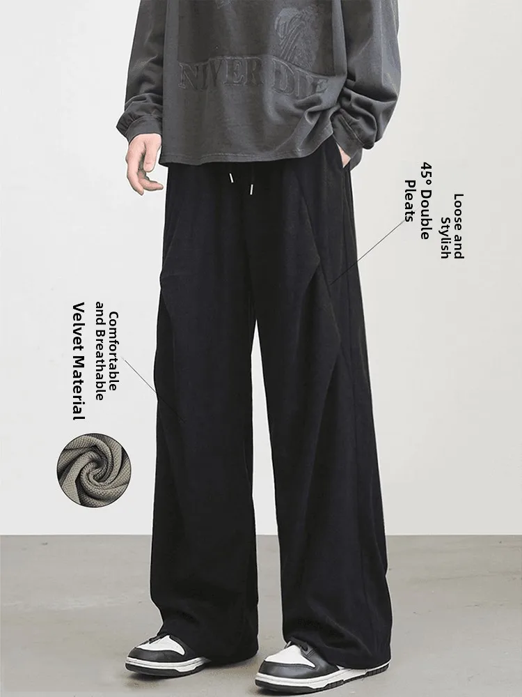 Men's Bla Corduroy Pants Fce Lined Straight Leg American Sle Scythe Sweatpants Casual Pants Autumn Winter Faion
Men's Bla Corduroy Pants Fce Lined Straight Leg American Sle Scythe Sweatpants Casual Pants Autumn Winter Faion