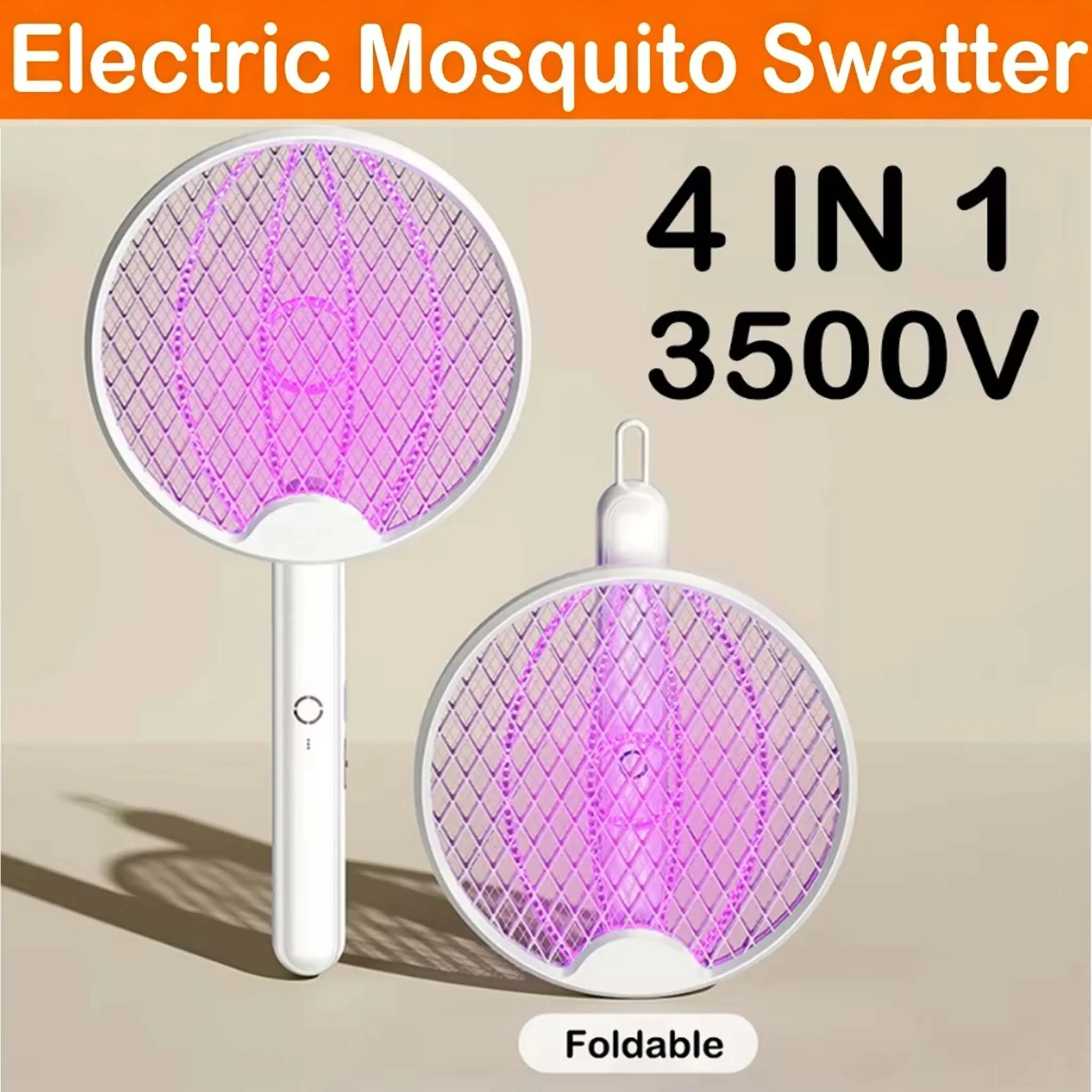 Upgraded 4 In 1 Electric Mosquito Killer Foldable Handheld Bug Zapper USB Rechargeable Fly Swatter With UV Light Trap Insect
Upgraded 4 In 1 Electric Mosquito Killer Foldable Handheld Bug Zapper USB Rechargeable Fly Swatter With UV Light Trap Insect
