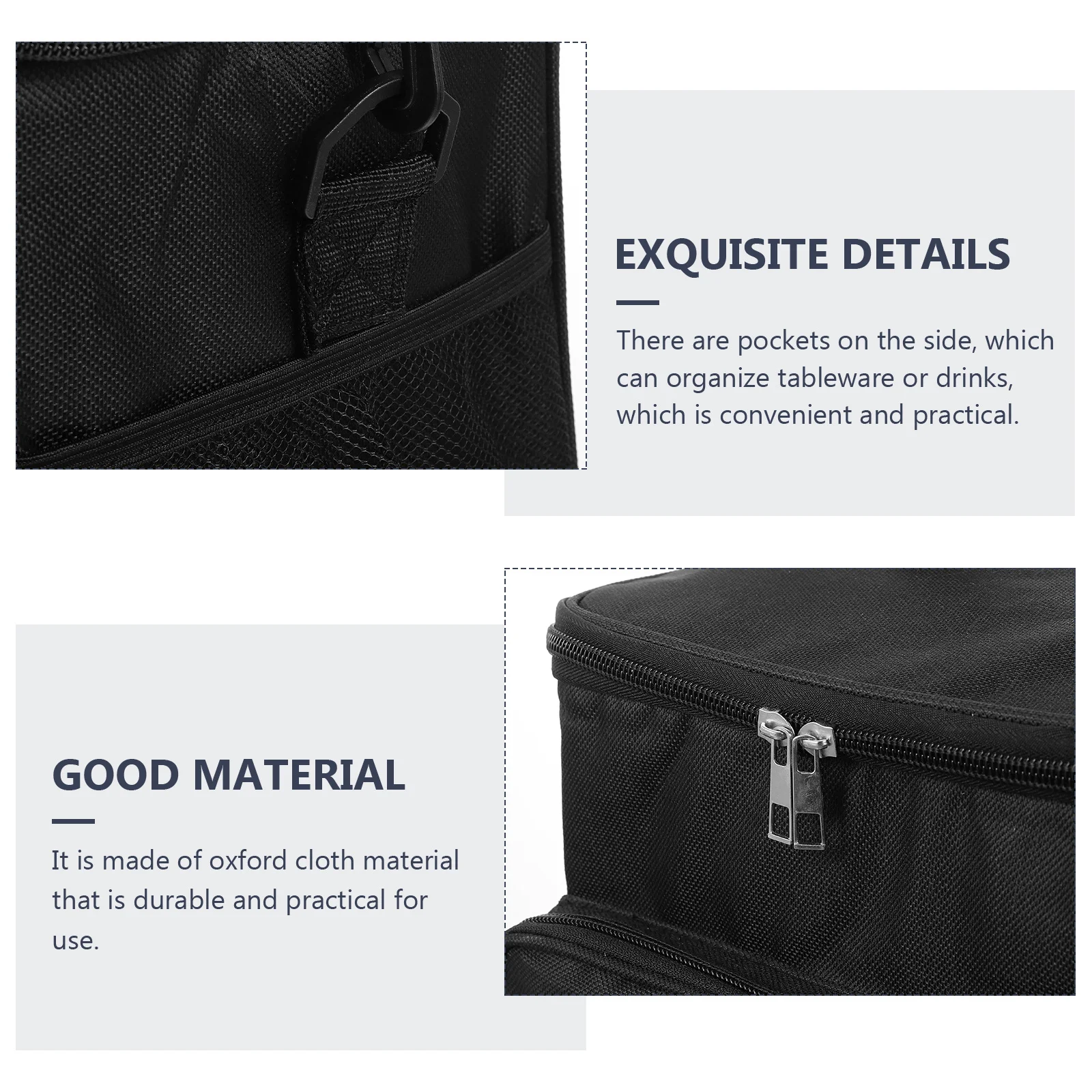 Large Capacity Insulated Bag Outdoor Cooler Portable Bento Lunch Oxford Cloth Thermal Food Container Sturdy Zipper Easy Carry
Large Capacity Insulated Bag Outdoor Cooler Portable Bento Lunch Oxford Cloth Thermal Food Container Sturdy Zipper Easy Carry